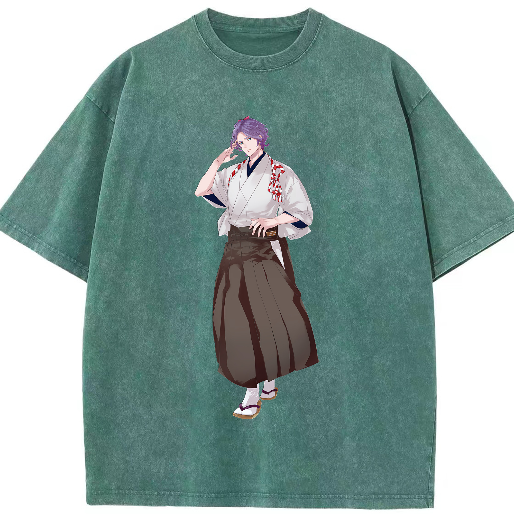 （画像用） 刀剣乱舞 Touken Ranbu 綿100% ヴィンテージ風 半袖Tシャツ（フロントプリント）